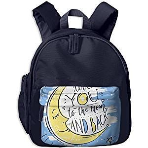 Colorful Galaxy Space Moon Star Printing backpack schoolbag boys and girls school bags for the children Daypack