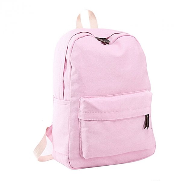 Female canvas bag backpack girl backpack shoulder bag