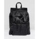 Black backpack buckle soft appearance