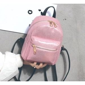 Smooth mini backpack female backpack