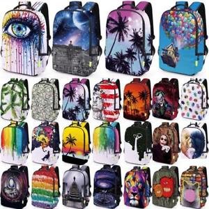 Travel Women Men 3D Galaxy rucksack bags handbags