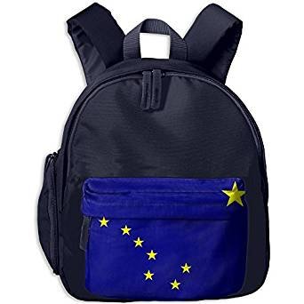 Alaska flag backpack schoolbag bag for children boys and girls menu