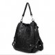 Women Bags  Backpack Zipper Black