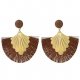 Earrings fringed women retro fashion oversized earrings jewelry