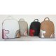 Women backpack handbag handle leather backpack