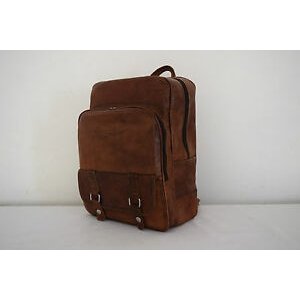 Retro leather backpack 15 inch laptop bag backpack