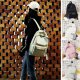 Female canvas bag fashion girl cute backpack travel backpack