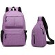 Laptop Backpack Lightweight School College Bag Backpack +Sling Backpack 2 PCS Fits 15.6 inch Laptop