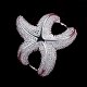 Female rings, sterling silver starfish lady, fashion jewelry everyday casual wedding