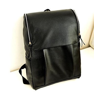 Neutral black backpack zipper