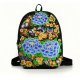 Blue Peony embroidery women backpack rucksack shoulder backpacking