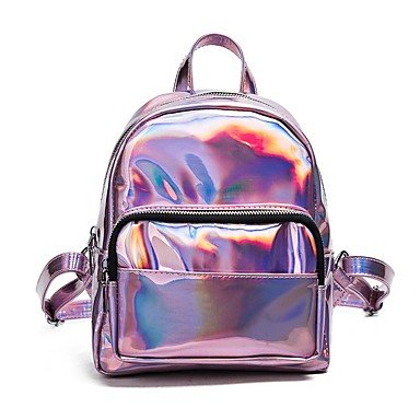 Backpack purple solid neutral, silver