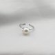 Women freshwater pearl ring, pearl, sterling silver, freshwater pearls ladies, simple, natural, elegant jewelry gifts adjustable