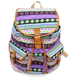 Padded rucksack straps closed Drawstring Backpack