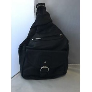 Backpack in black backpack straps