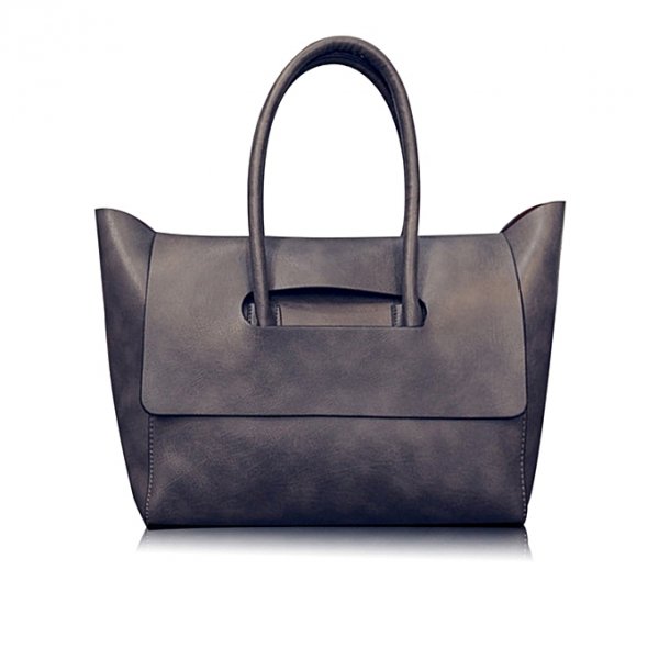 Simple Shoulder Female Handbag Summer Grey