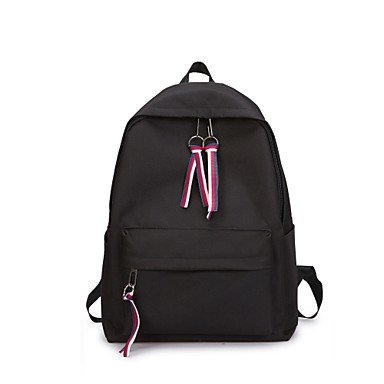 Handbag canvas backpack zipper red , pink blush , Purple