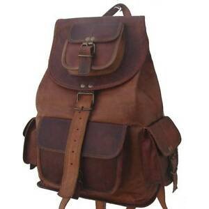 Men casual tourist village woman retro backpack Backpack