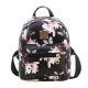 Floral black school girls fashion backpack