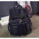 Black women travel backpack school backpack shoulder pouch