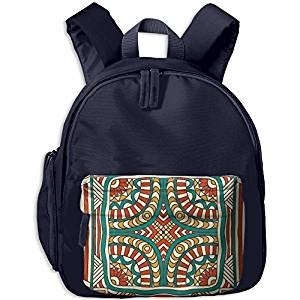 Geometric stripes of green printing school backpack schoolbag boys and girls photography Backpack travel bag for children